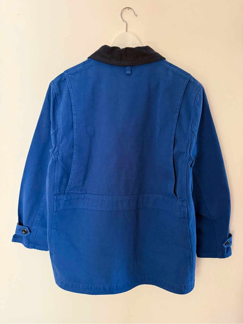J.Crew Barn Jacket Women M Blue Cotton Canvas Corduroy Collar NWT CI107 - Picture 2 of 11